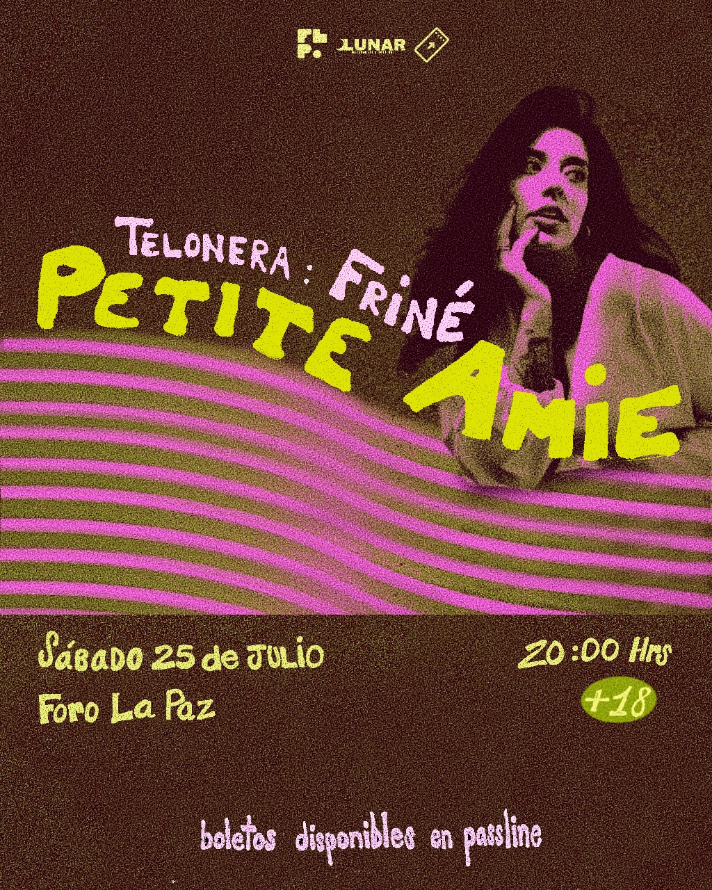 Petite Amie en Foro La Paz, 25 julio CDMX — Friné telonera